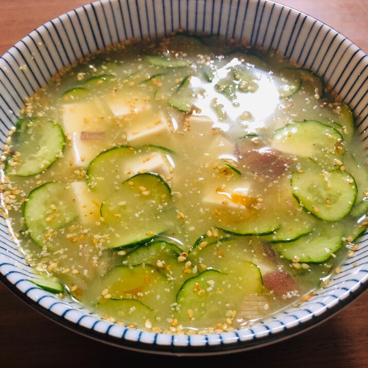冷たいお味噌汁♡冷汁